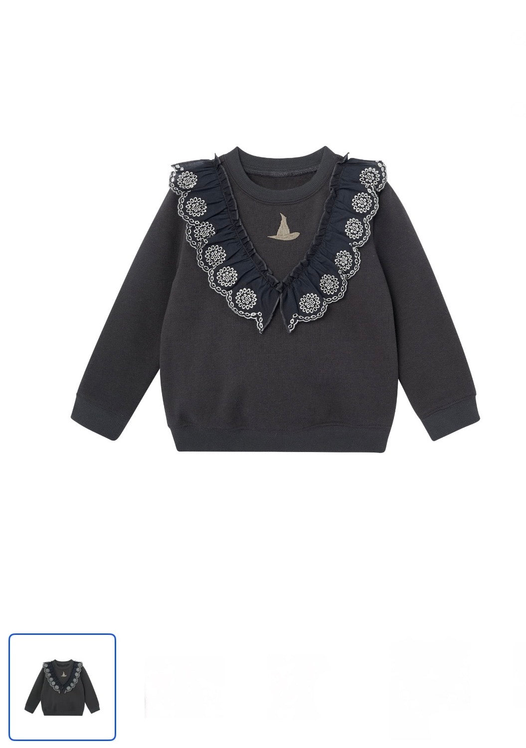 Modern Moments Toddler Girl Elphaba Wicked Eyelet Ruffle Sweatshirt