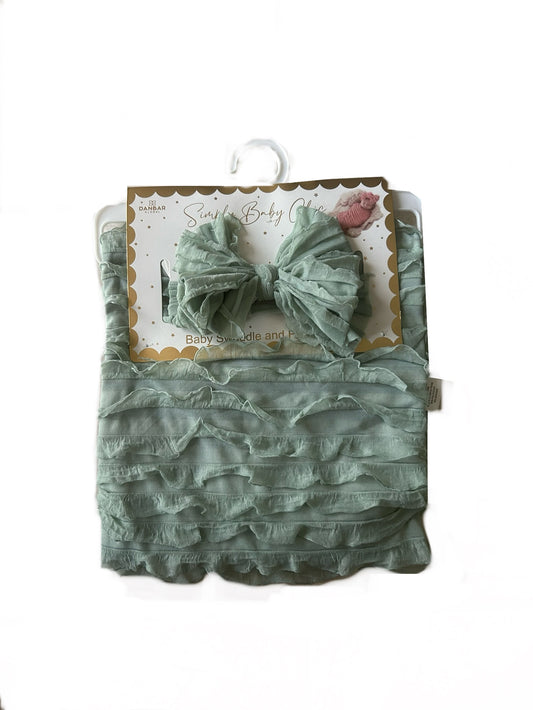 Simply Baby Chic Baby Swaddle & Headwrap image 1