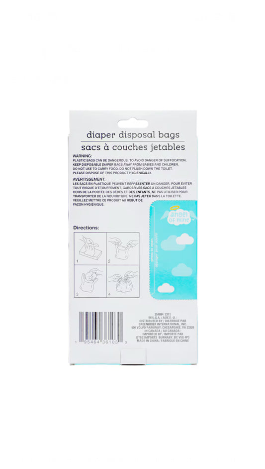 Angel of mine Diaper Disposal Bags 75pcs image 1
