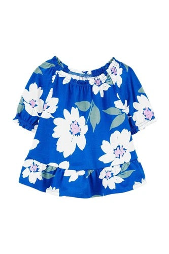 Carters Oshkosh Toddler Floral Smocked Top image 0