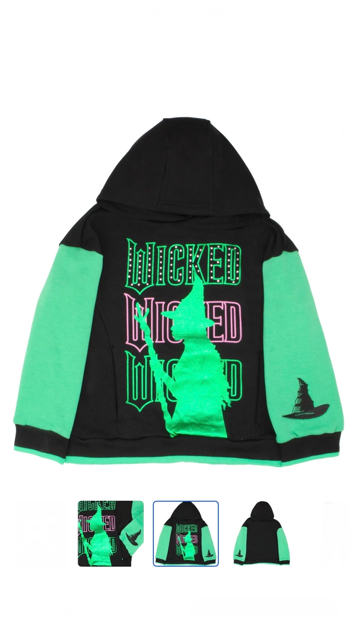 Wicked character Hooded sweat top