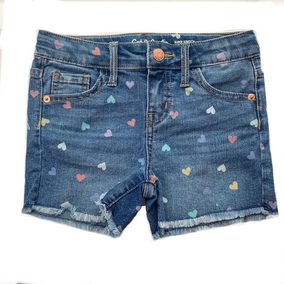 Cat&jack girls heart jeans shorts image 2