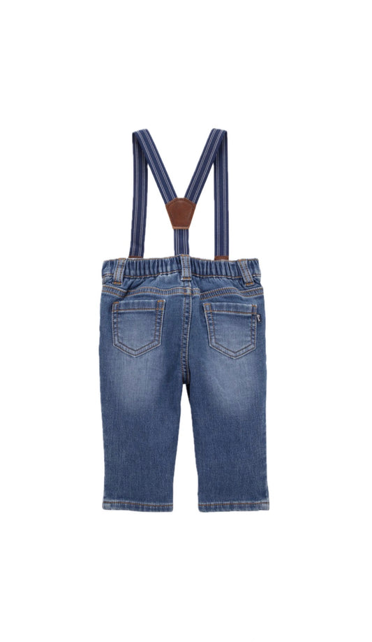 Oshkosh Baby Jeans Pants w/ Suspenders