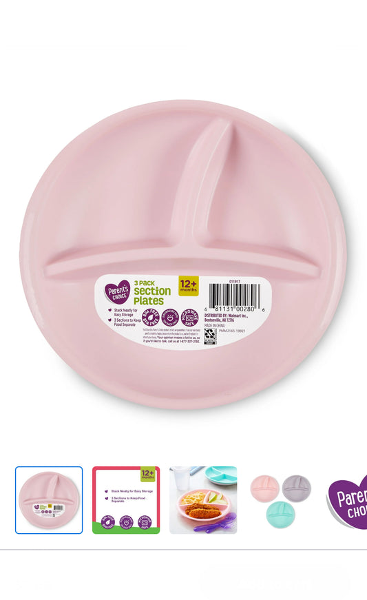 Parent Choice 3pk section Plates image 1