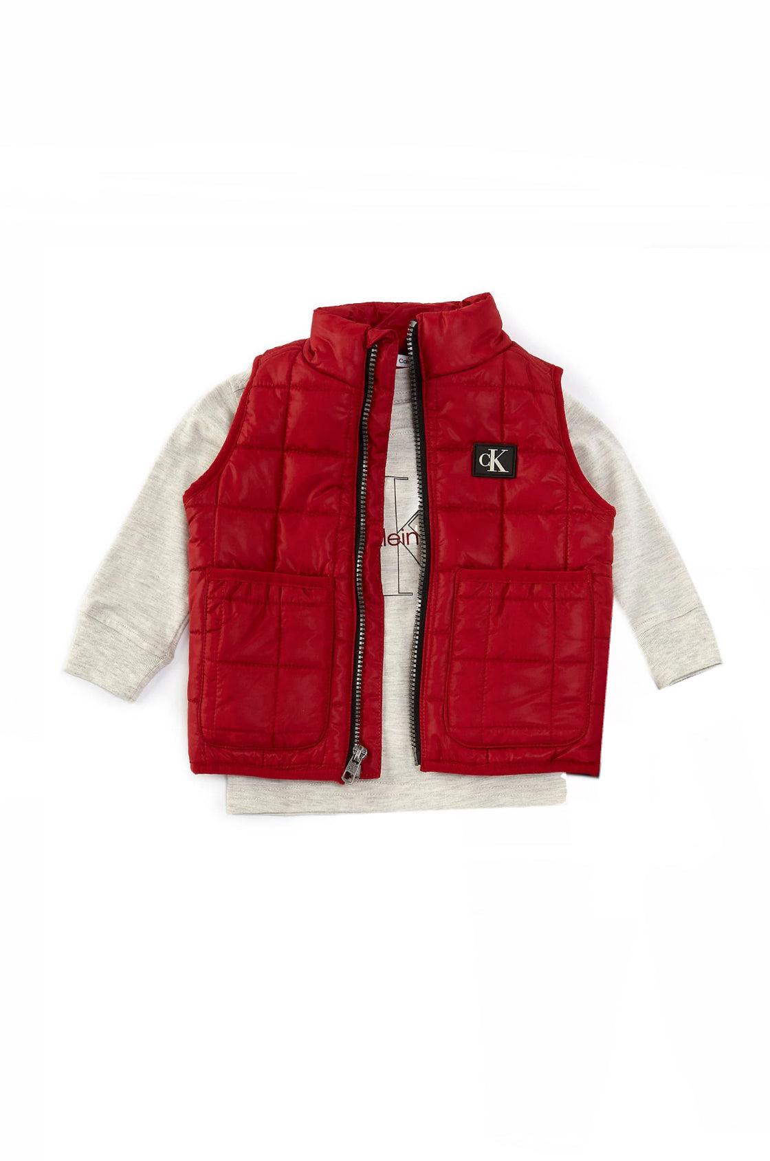 Calvin Klein jeans 2pc Long Sleeve Shirt /w Vest image 0