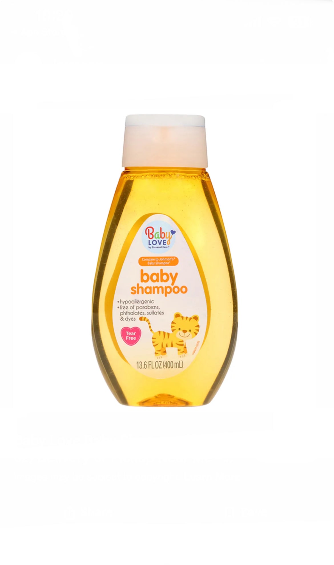 Baby Love Baby Shampoo 13.6 fl oz (400ml) image 1
