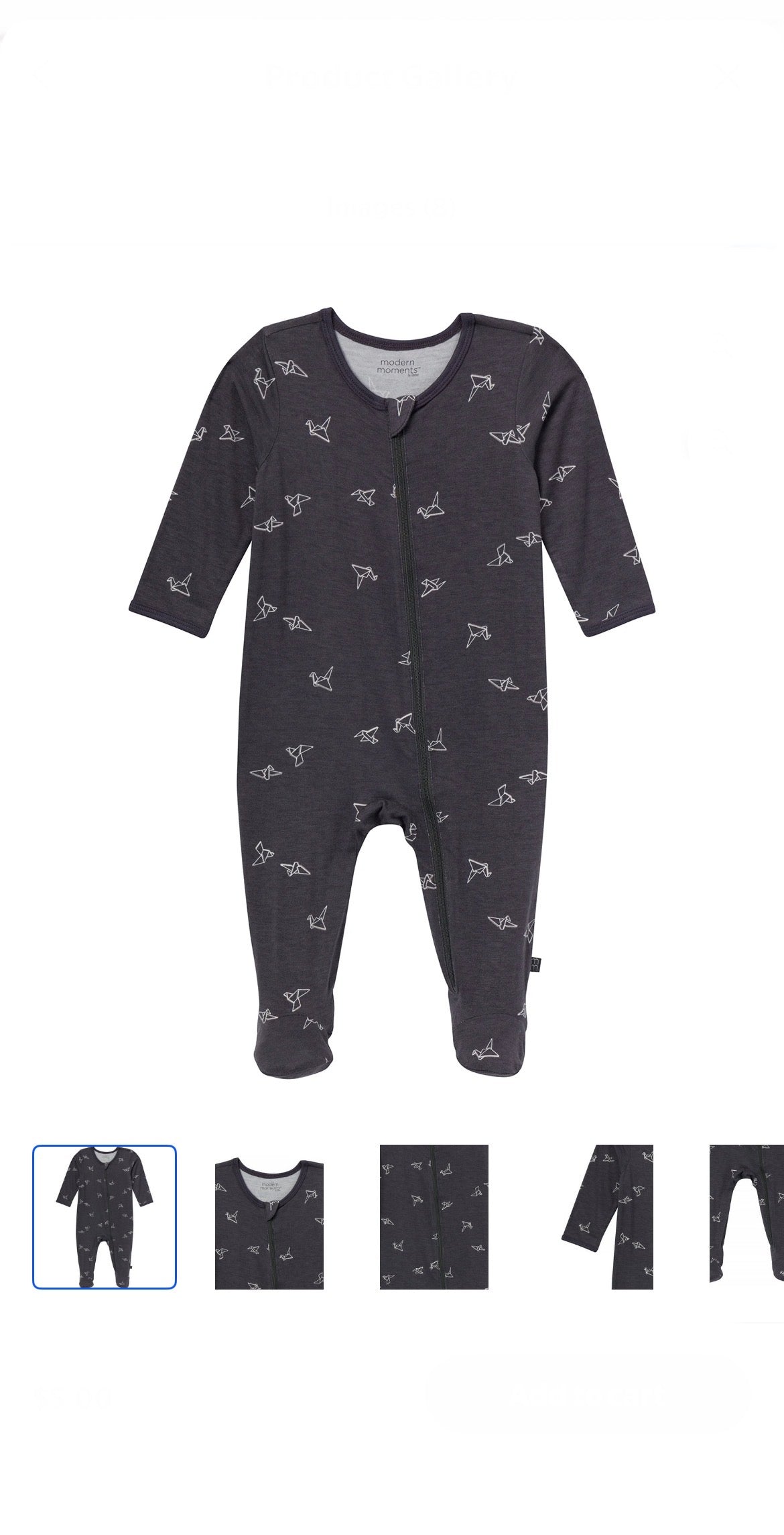 Modern Moments by Gerber Baby Neutral Super Soft Viscose Sleep N´Play With Mitten Cuff