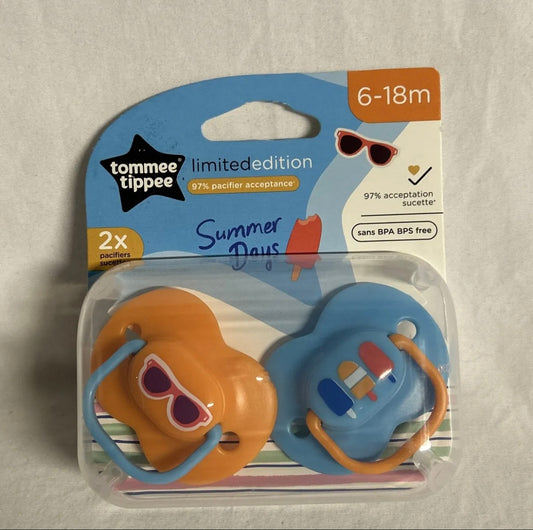 Tommee Tippee 2pk pacifier - special edition - summer days image 1