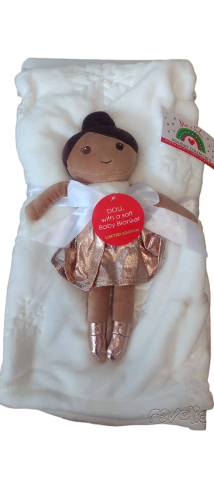 Mia &Sofia Christening Blanket image 1