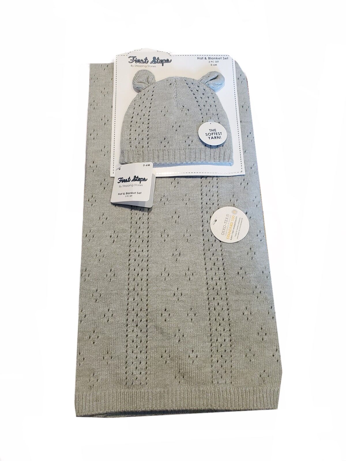 First steps hat and blanket set image 0