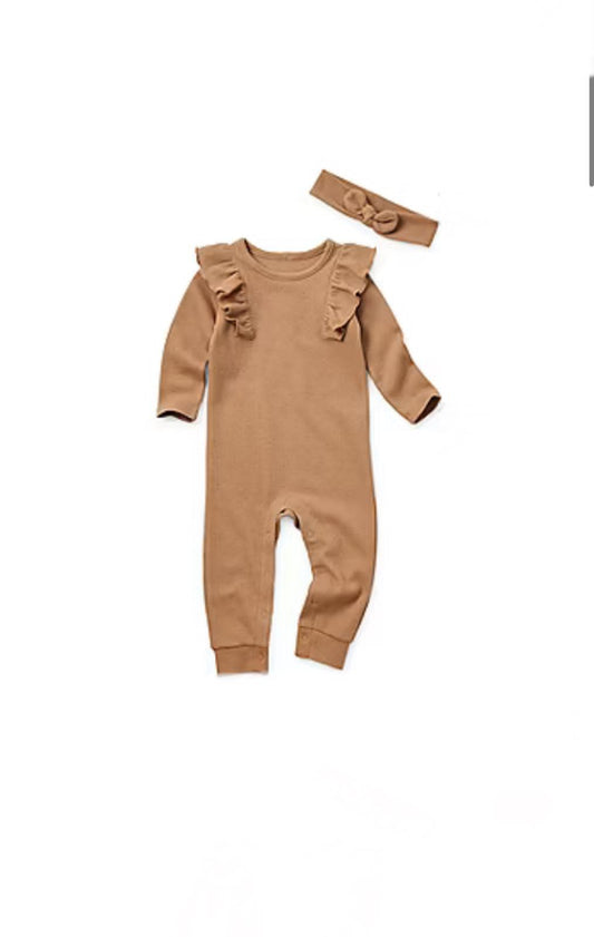 Okie Dokie Baby Girls 2pc Fancy Jumpsuit image 1