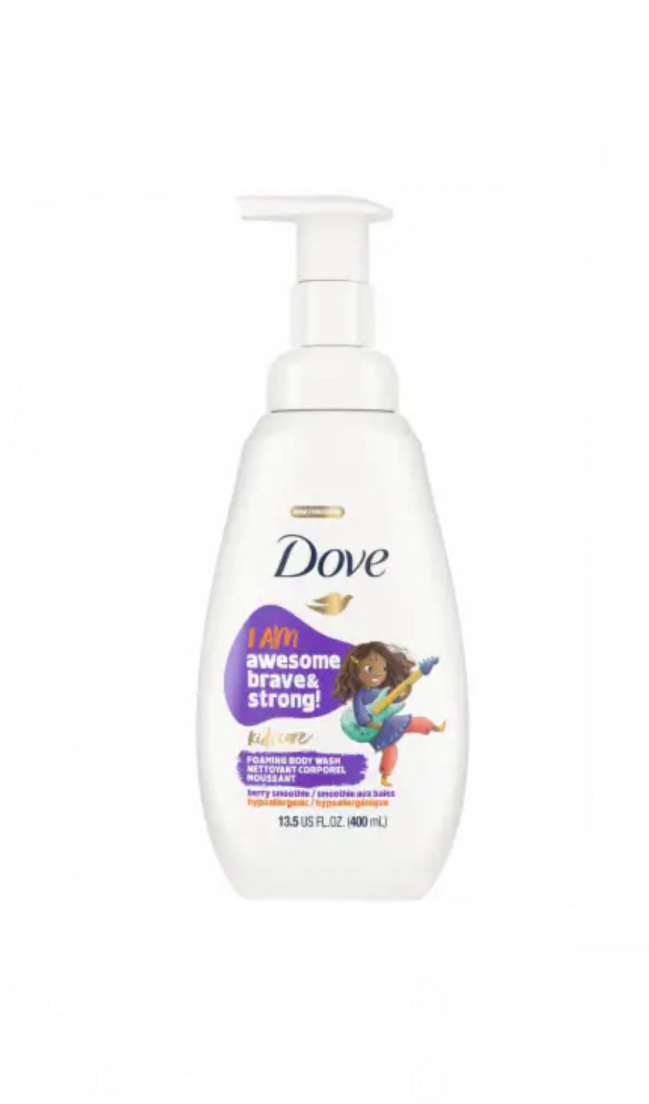 Dove Kids Care Hypoallergenic Foaming Body Wash (13.3 fl oz) image 4