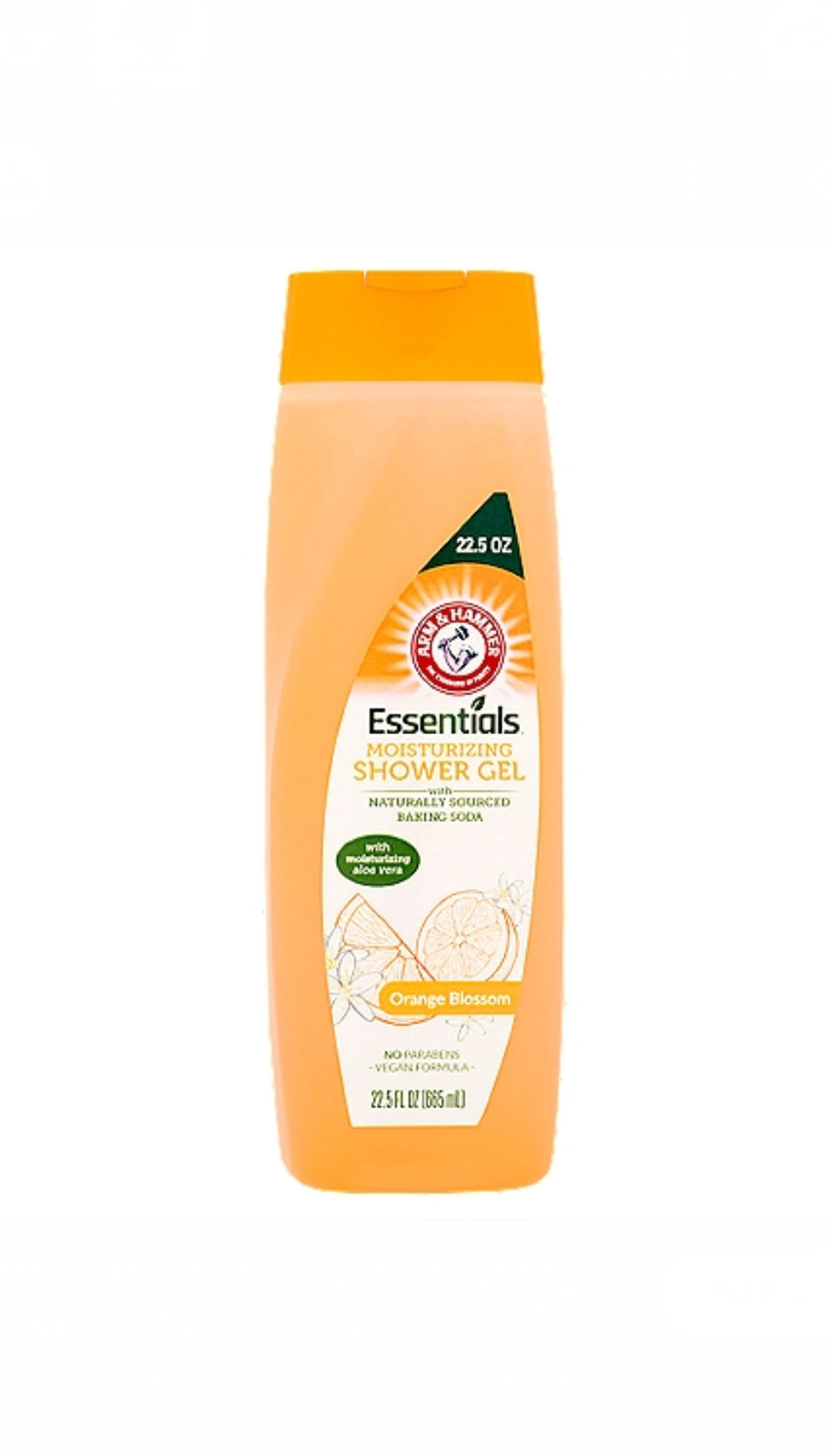 Arm & Hammer Essentials Orange Blossom Moisturizing Shower Gel 15fl oz (443ml) image 2