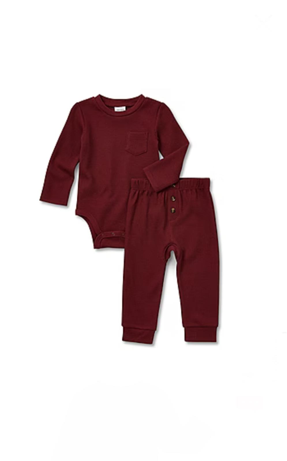 Okie Dokie 2pc Baby Boys Pinunder Suit image 2