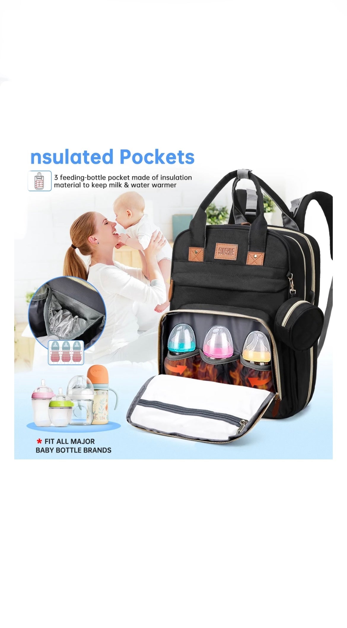 Diaper Bag Backpack image 3
