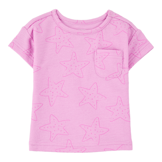 Carters Baby Girl Short-Sleeve Pocket Tee