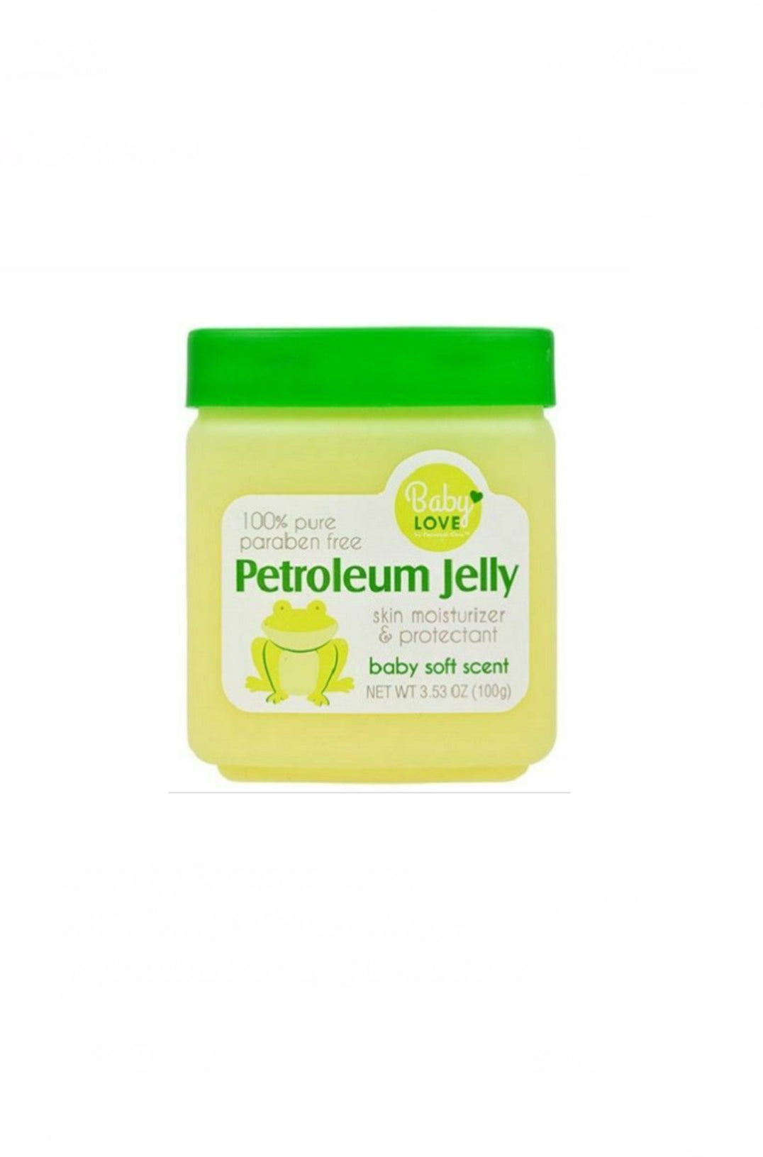 Baby love Petroleum Jelly 3.53 fl oz (100g) image 0