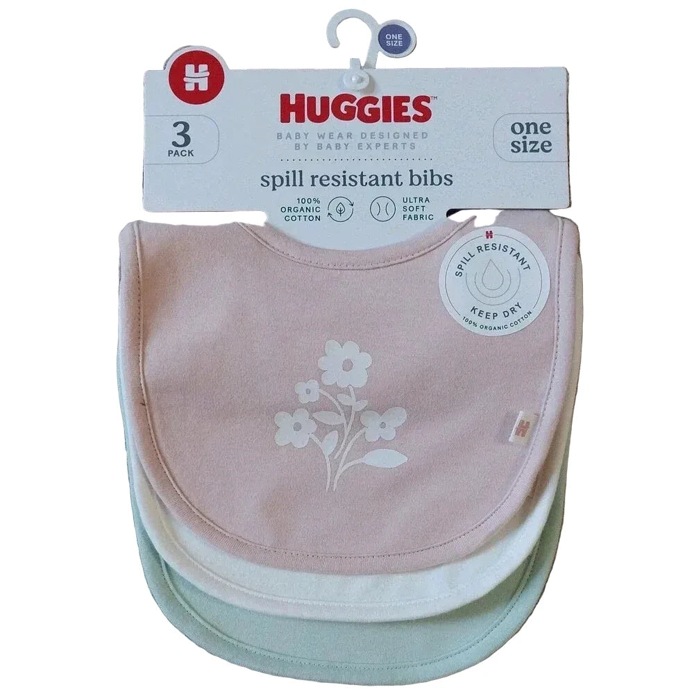 Huggies Baby' 3pk Organic Clouds Bib