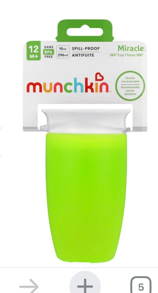 Munchkin spill proof sip cup