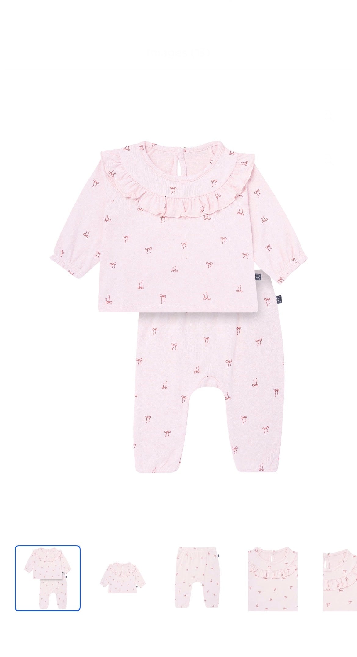 Modern Moments by Gerber Baby Girl Hacci Outfit Set With Ruffle, 2-Piece