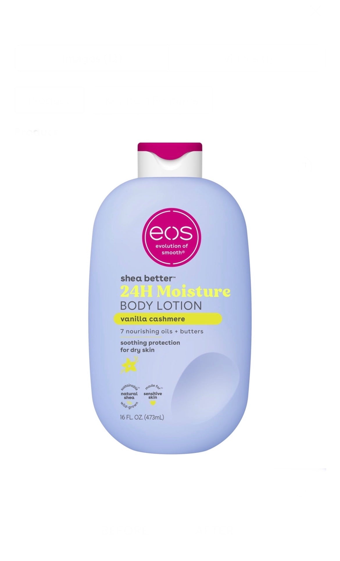 Eos 24hr moisture Body lotion 16oz (473 ml)