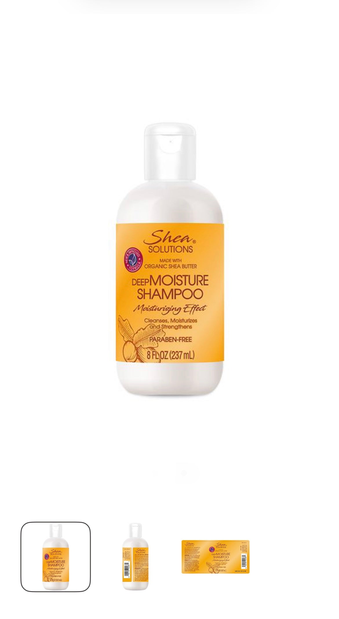 Shea Solutions Deep Moisture Shampoo 8oz