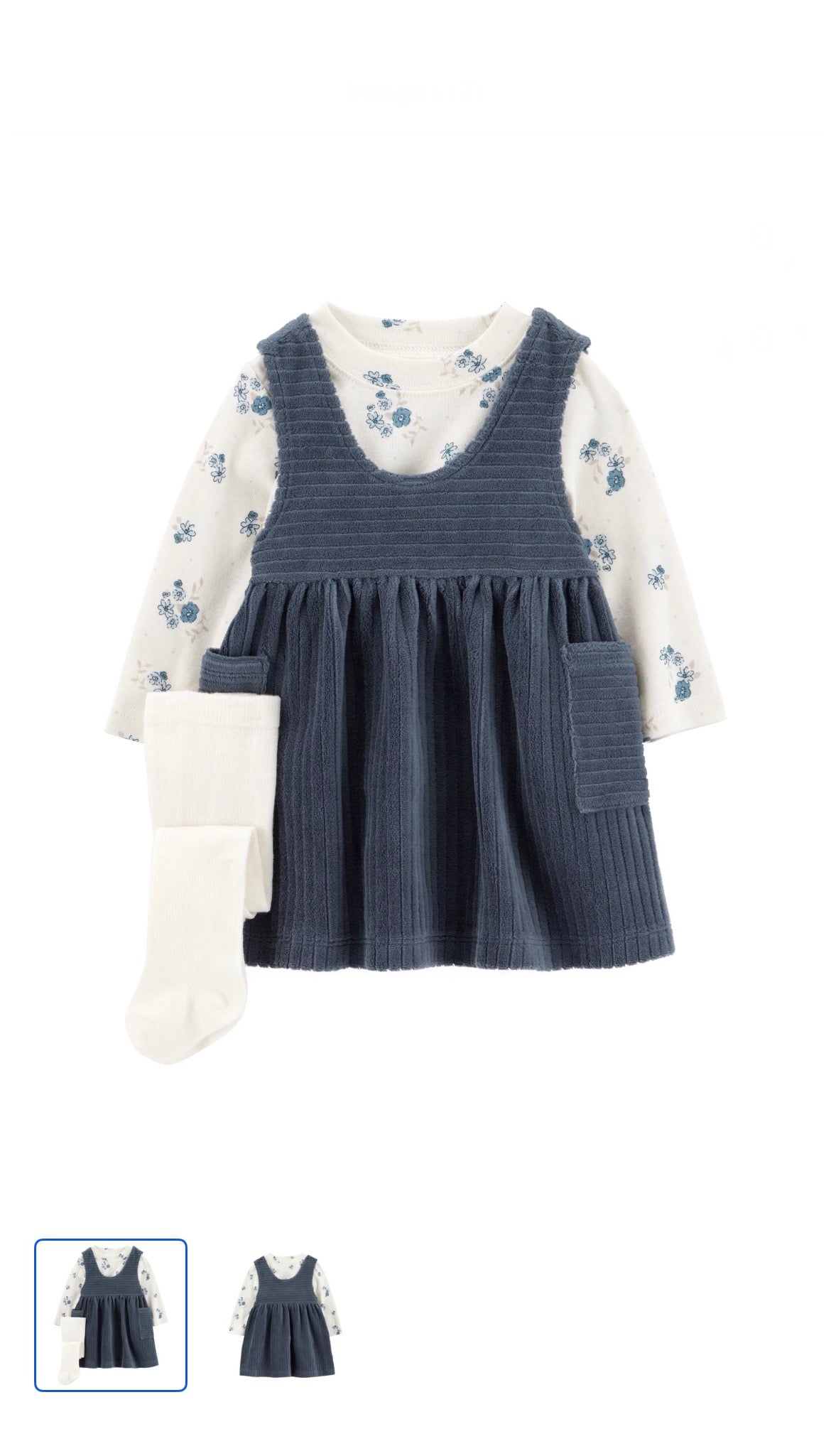 Carters Baby Girl 3pc Dress Set