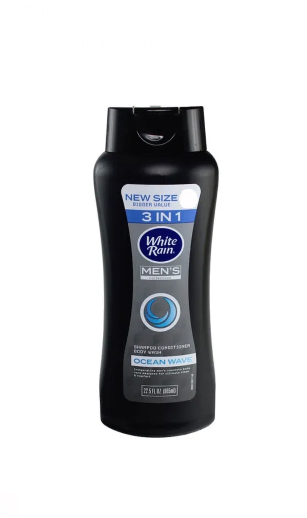 White Rain Mens 3 in 1 Body Wash, Shampoo, conditioner 22.5 fl oz (665ml)