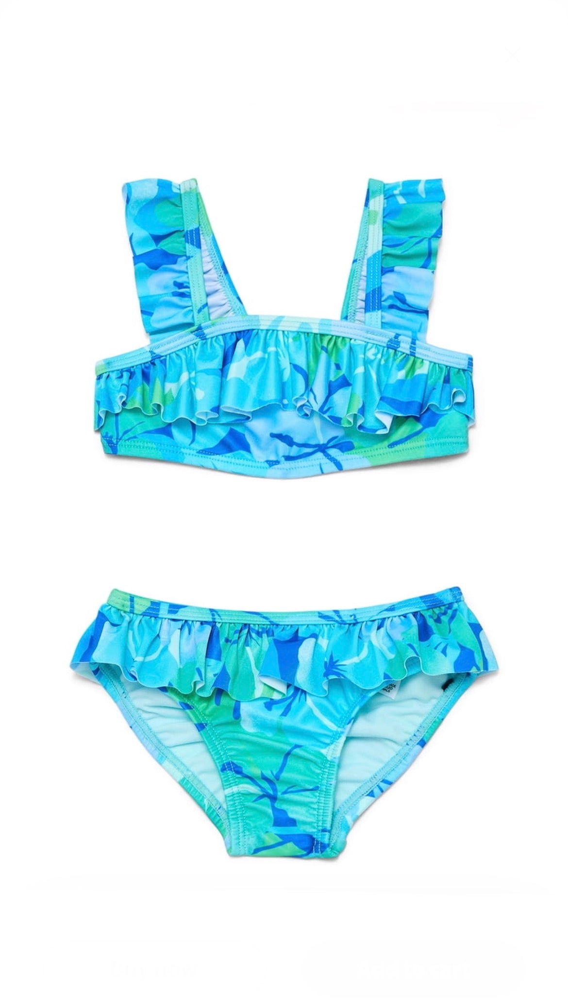 Wonder Nation Baby and Toddler Girl Ruffle Bikini Swim Set