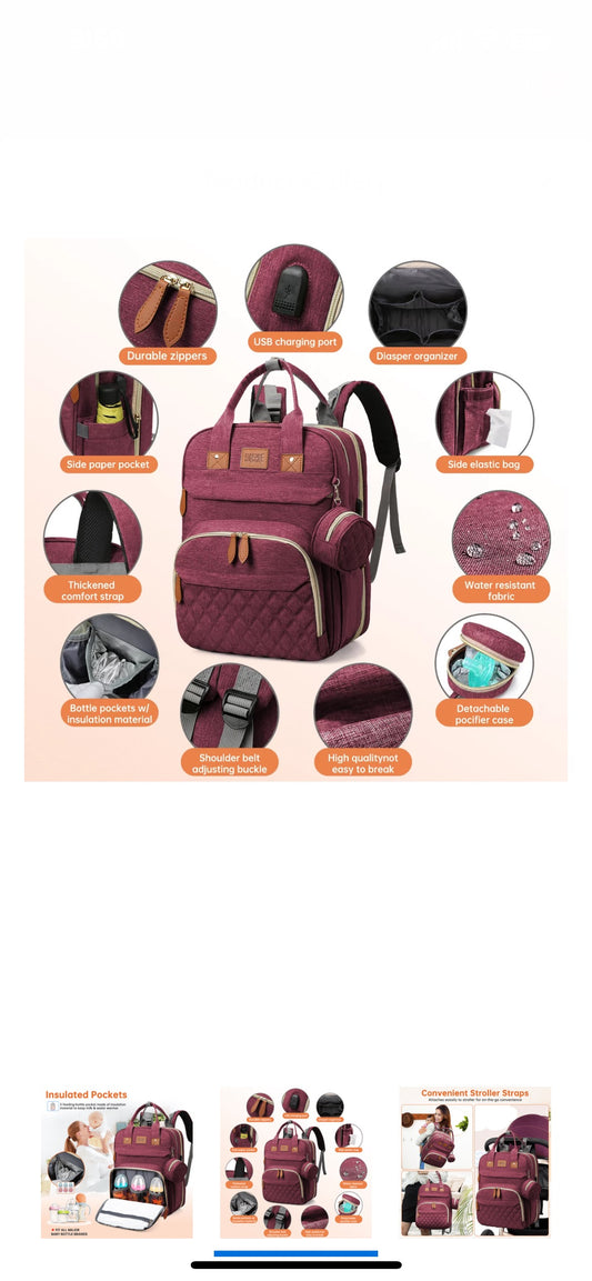 Diaper Bag Backpack image 1