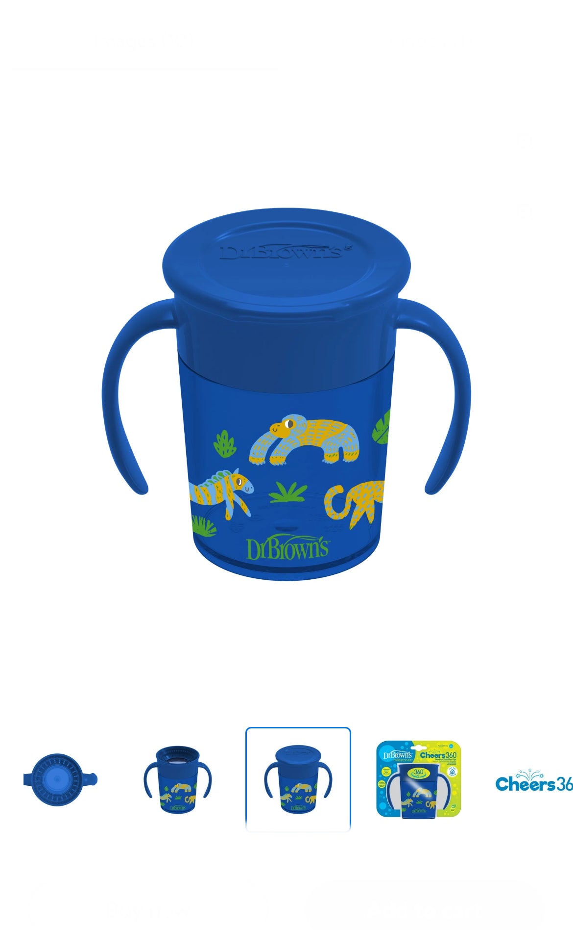 Dr. Brown’s Milestones Cheers 360 Cup Spoutless Transition Cup with Handles for image 2