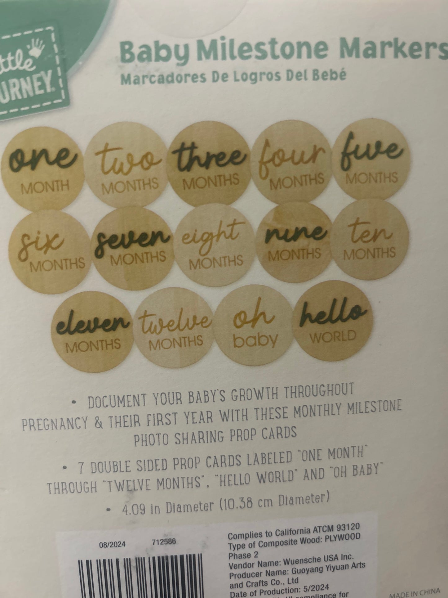 Little Journey Baby Milestone Markers image 5