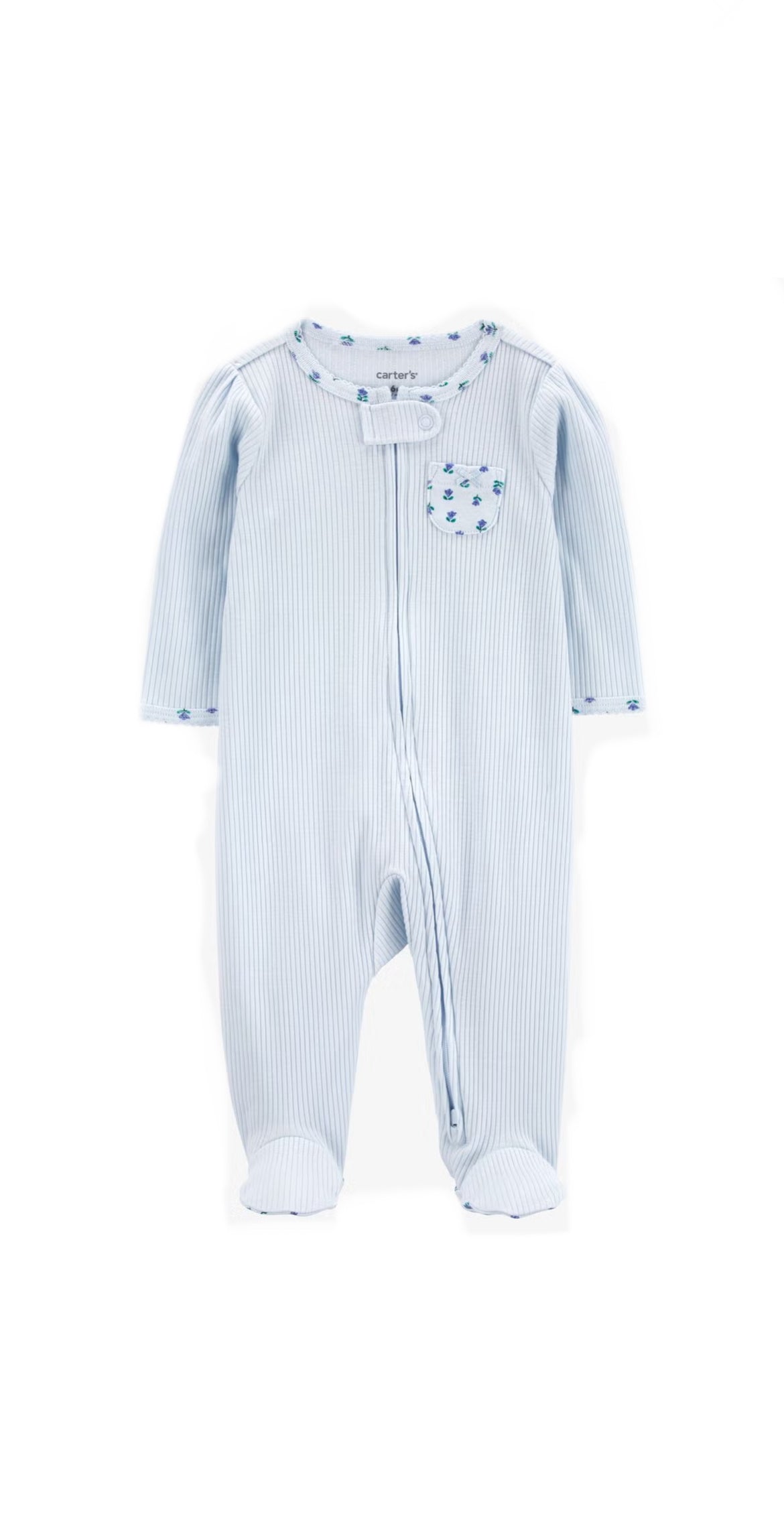 Carters 2-Way Zipper Monkey Suit image 1