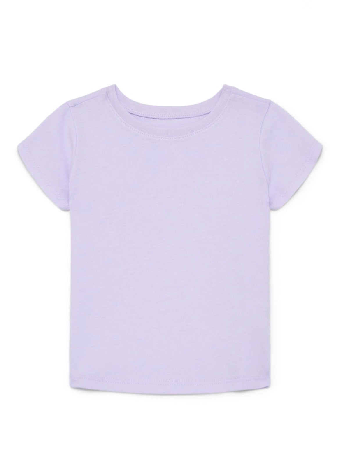 Wonder Nation Baby Girls Crewneck Tee with Short Sleeves