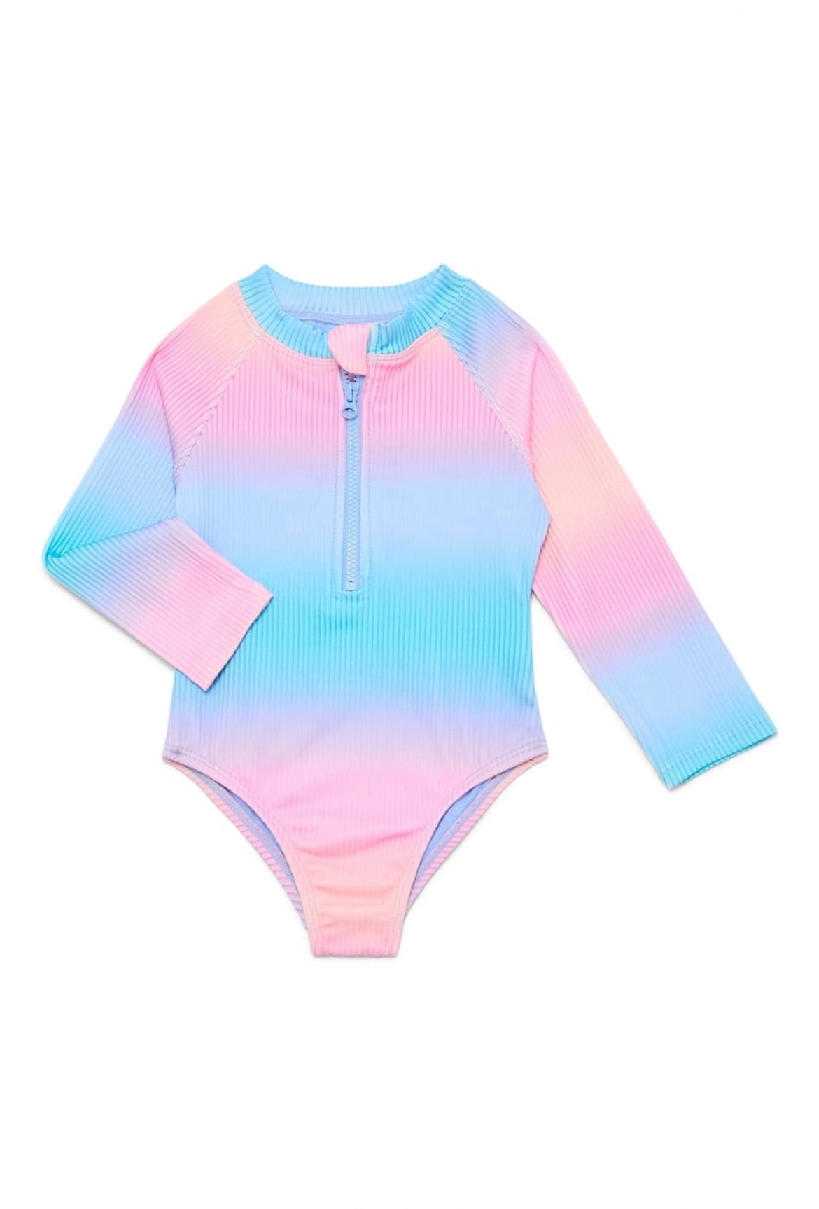 Wonder Nation Baby Girl Ling Sleeve 2pc swimsuit