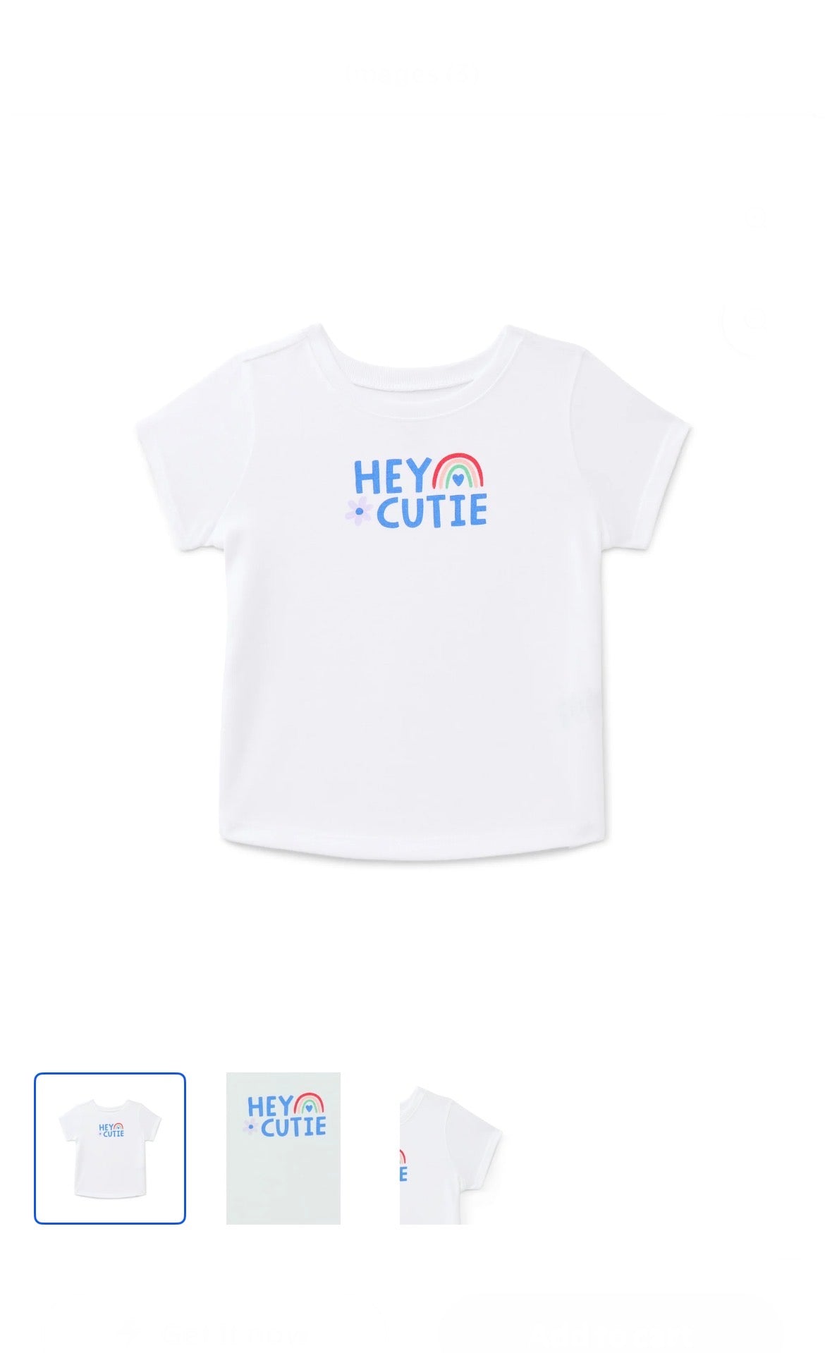 Wonder Nation Baby Girls Crewneck Tee with Short Sleeves, Sizes 0/3M-24M