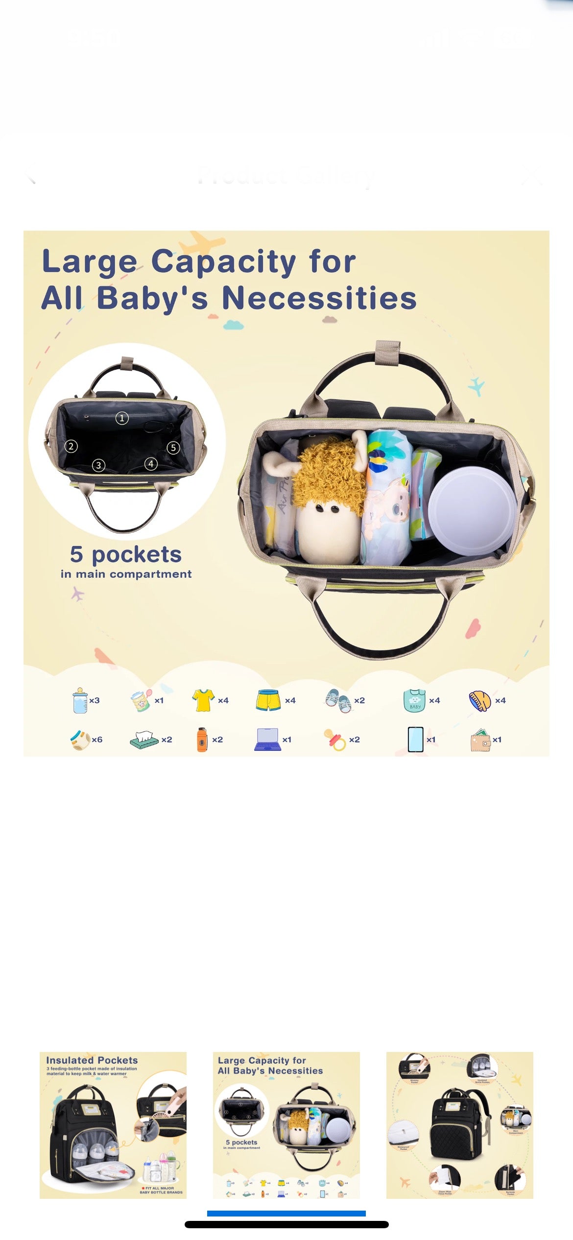 Diaper Bag Backpack image 2