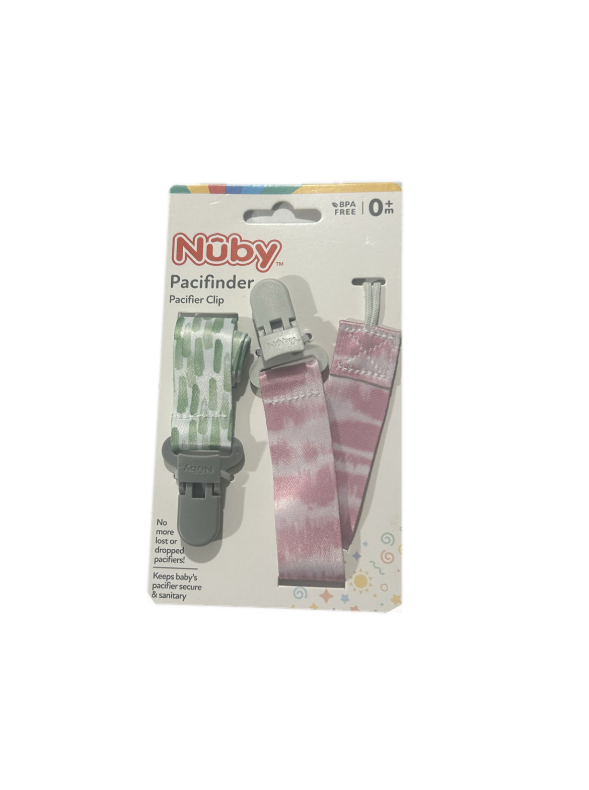 Nuby 2pk Pacifinder Pacifier Clip image 0