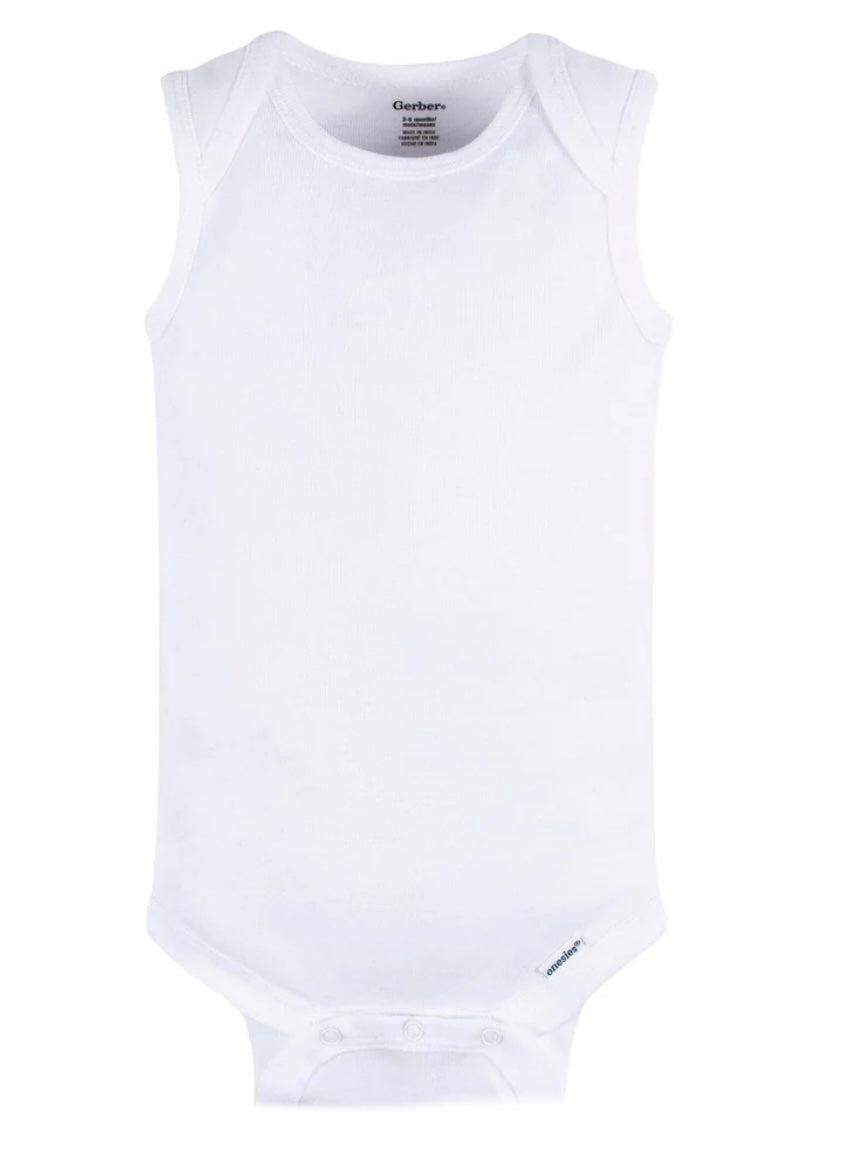 Chic pea white sleeveless Onesies /pinunder  image 0