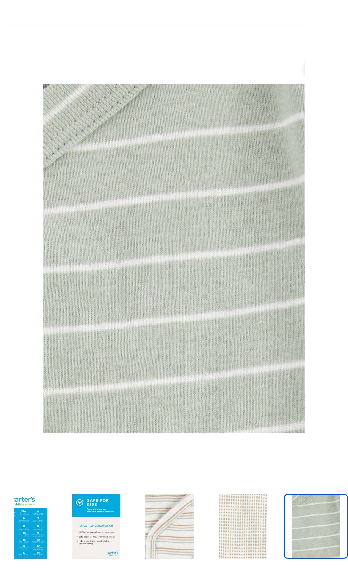 Carter's Child of Mine Baby Unisex Wrapover Bodysuit 1pc