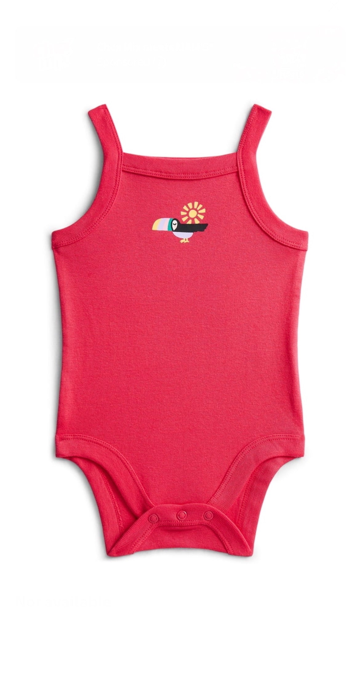 Wonder Nation Baby Girl Spaghetti-strap Bodysuit