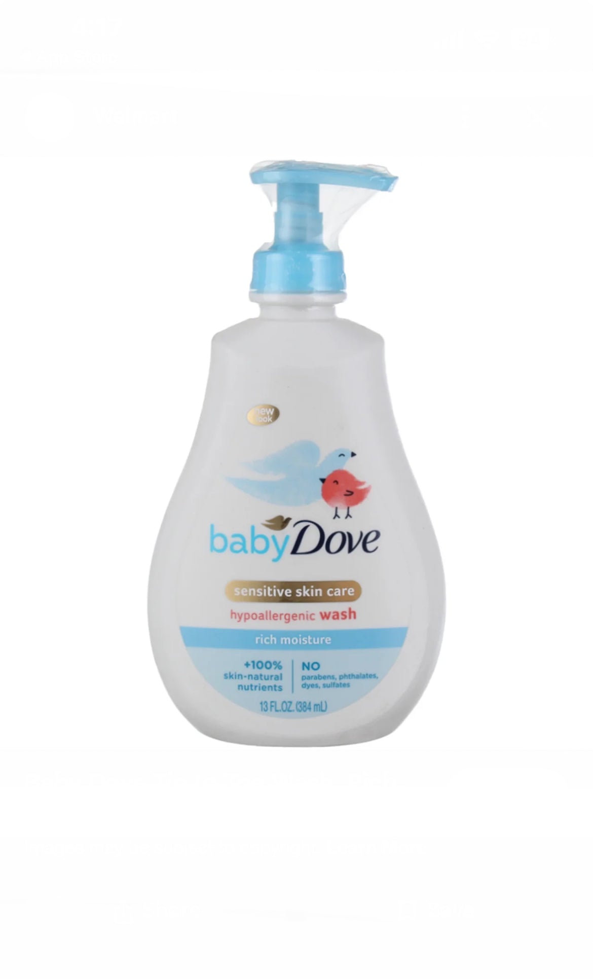 Baby Dove Sensitive Skin Care Wash image 4