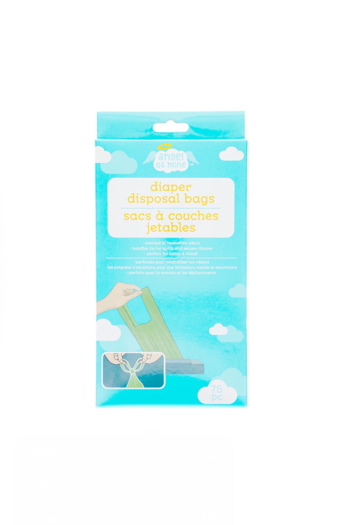 Angel of mine Diaper Disposal Bags 75pcs image 0