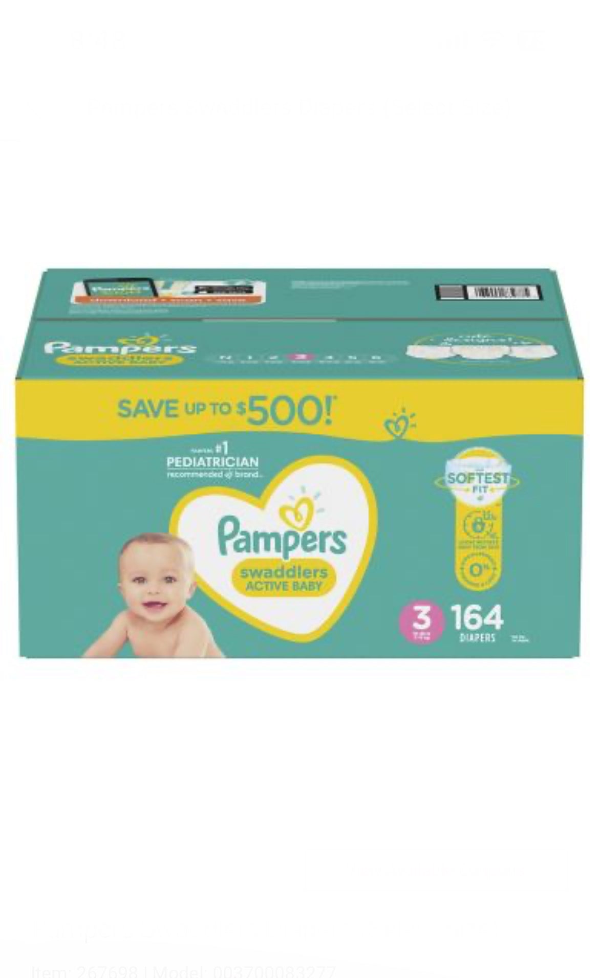 Pampers Swaddlers Diaper image 2