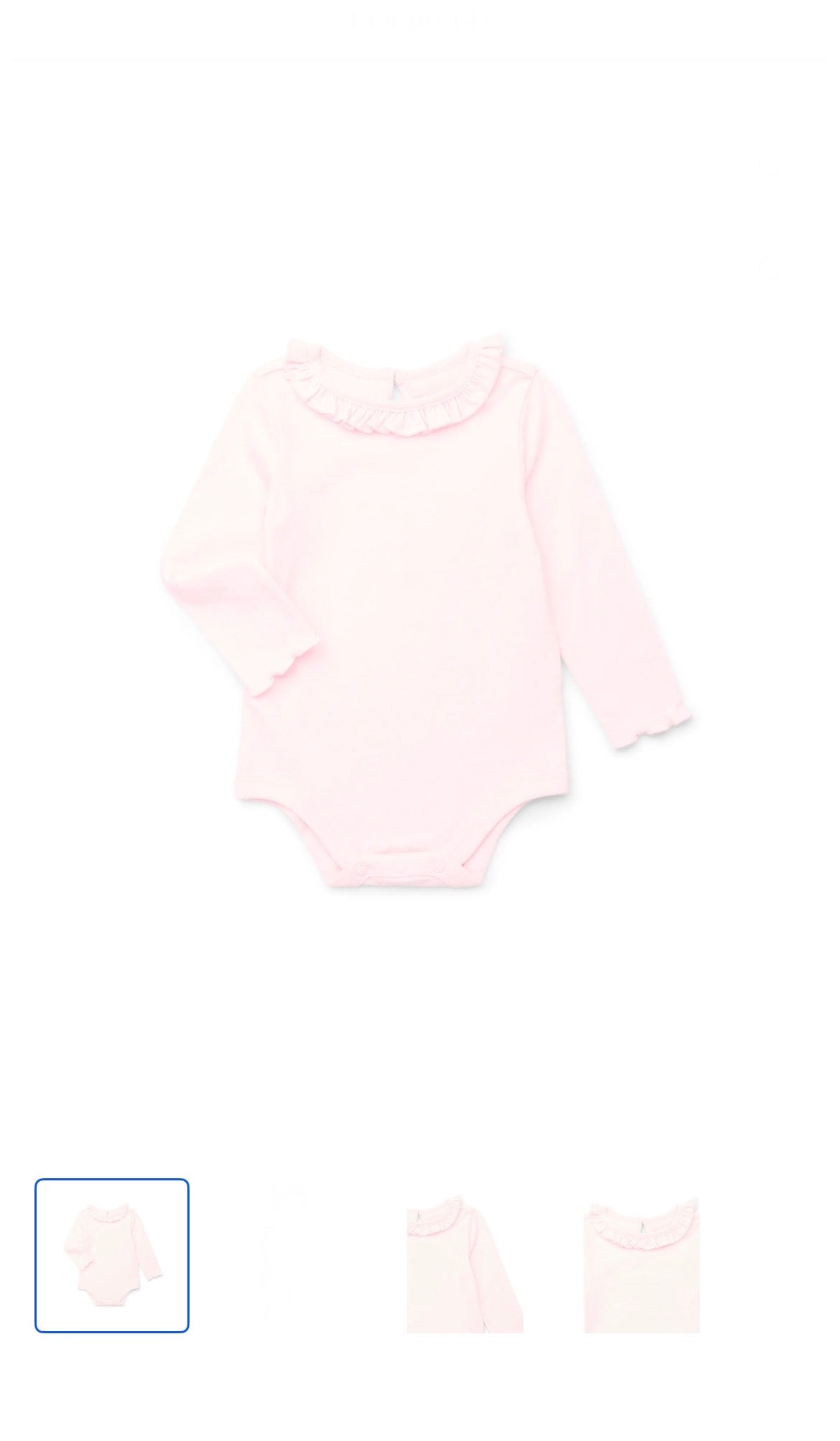 Garanimals Baby Girl Long Sleeve Onesies
