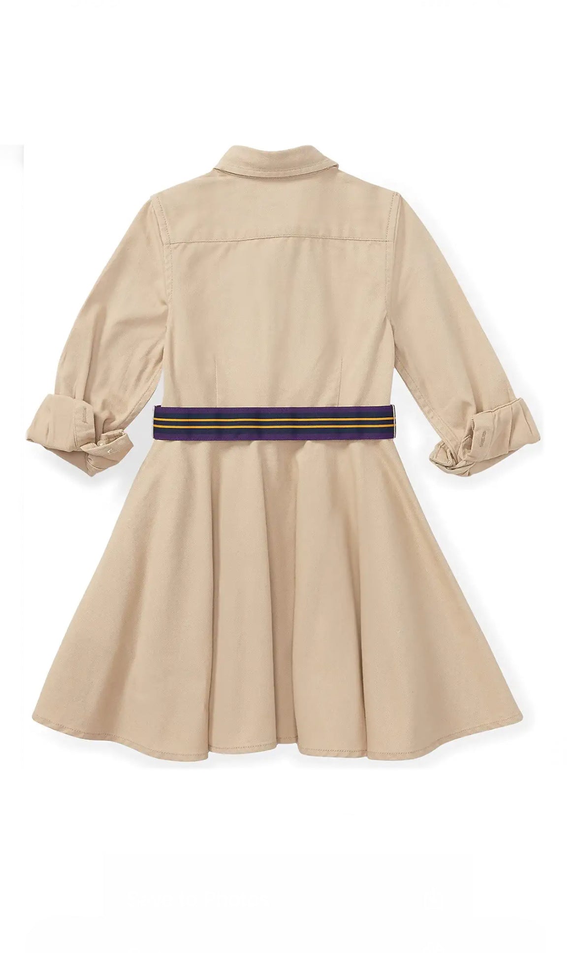 Polo Ralph Lauren Belted Cotton Chino Shirtdress image 1