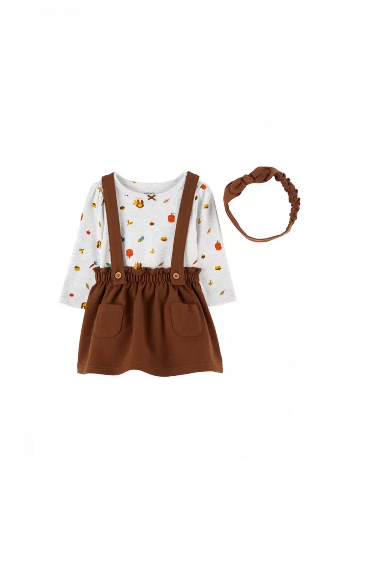 Carter's 3-Piece  Bodysuit, Jumper & Headband Set image 0