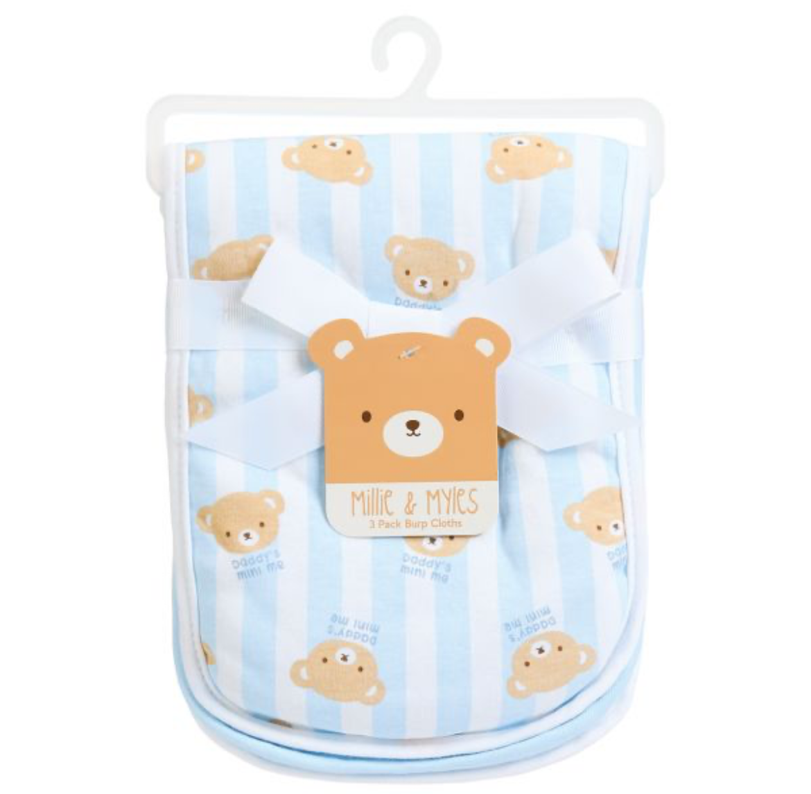 Millie & Myles 3pk Burp Cloths