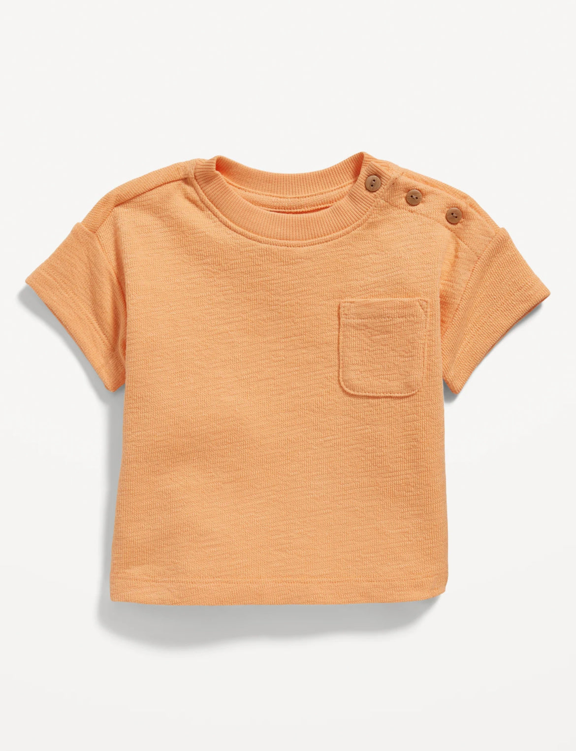 Old navy unisex  button shoulder textured- knit  baby top image 0