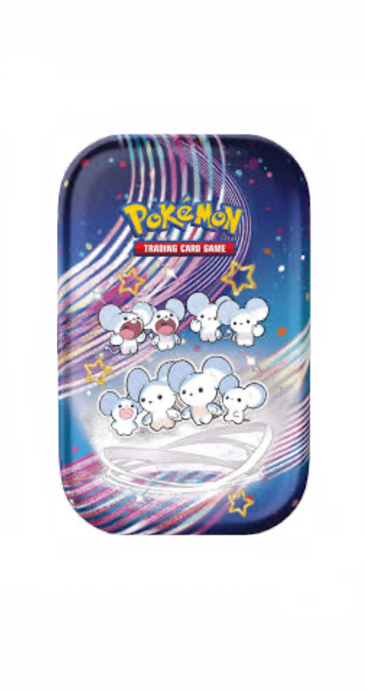 Pokemon Trading Cards Games - Scarlet & Violet - Paldean Fates Mini Tin image 3